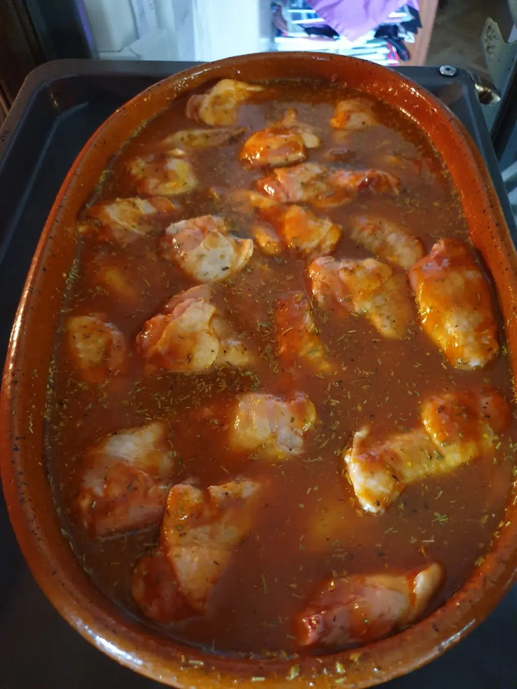 Alitas de pollo: foto del paso a paso