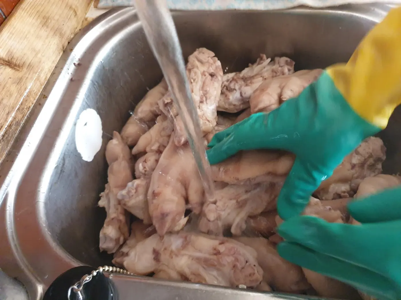 Manitas de cerdo: foto del paso a paso