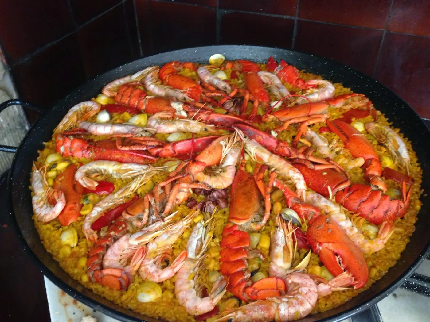 Arroz con bogavante: foto del paso a paso