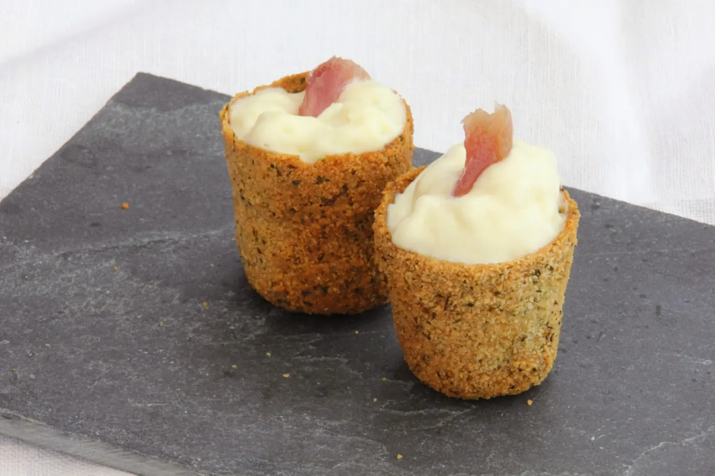 Maceta crujiente de espuma de Vichyssoise: foto del paso a paso