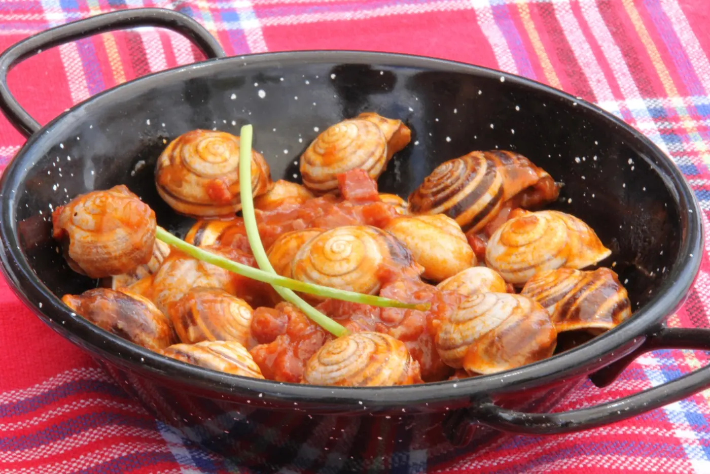 Caracoles con gambas: foto del paso a paso
