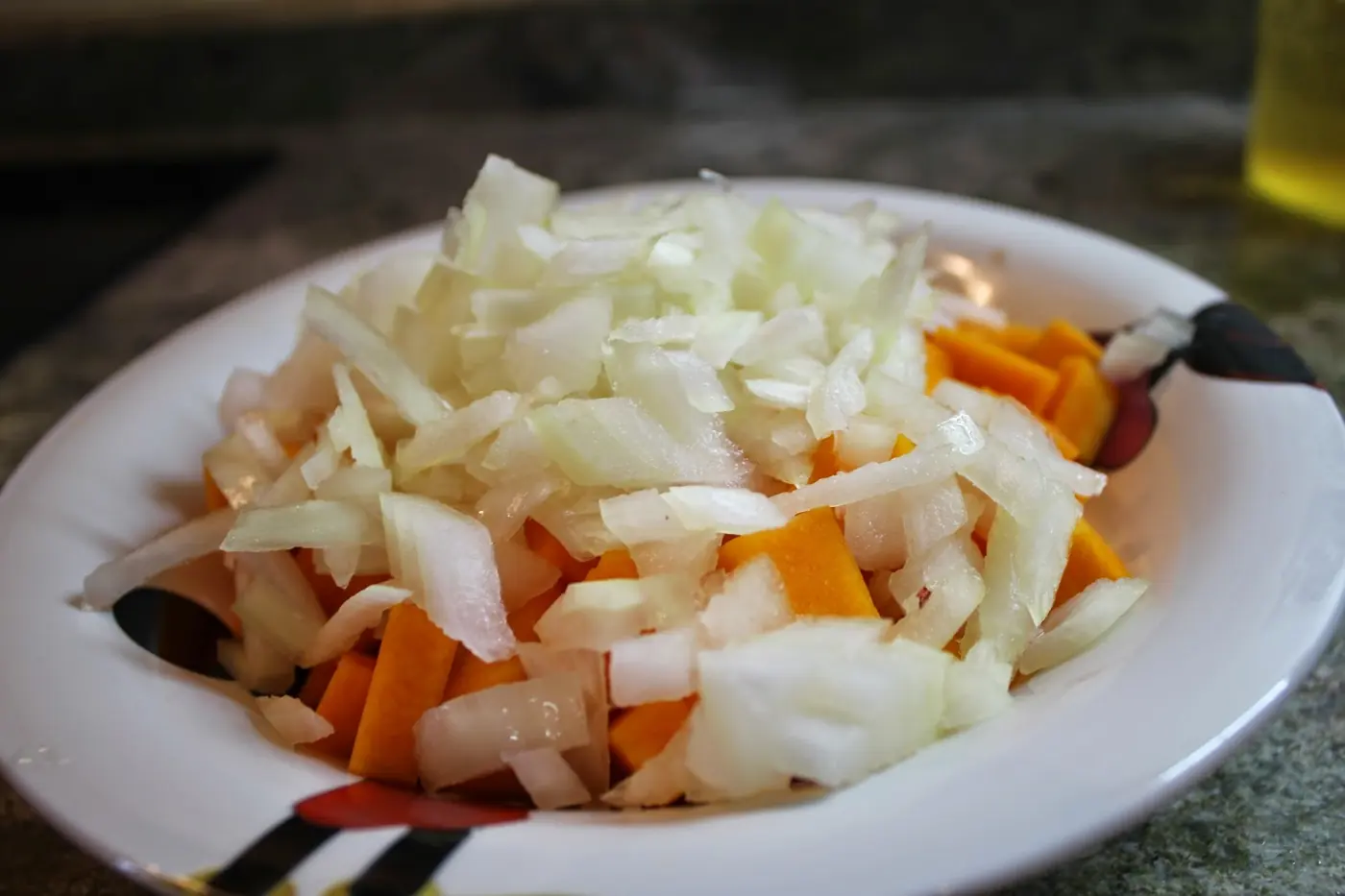 Pollo a la sidra con calabaza: foto del paso a paso