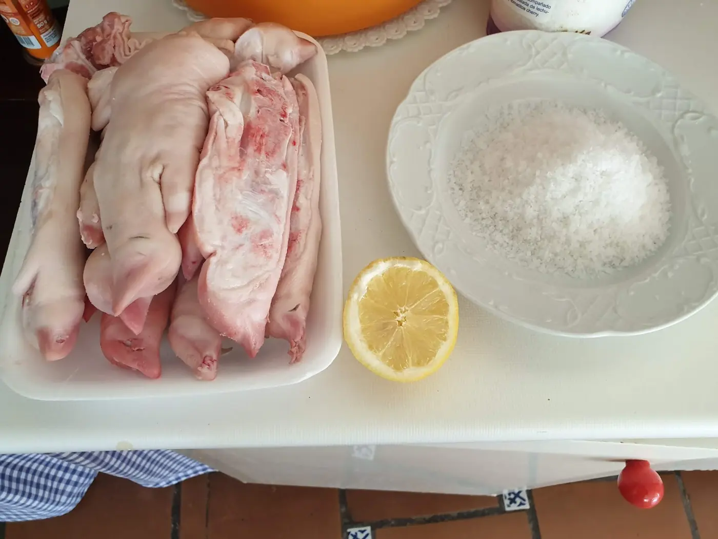Manitas de cerdo: foto del paso a paso