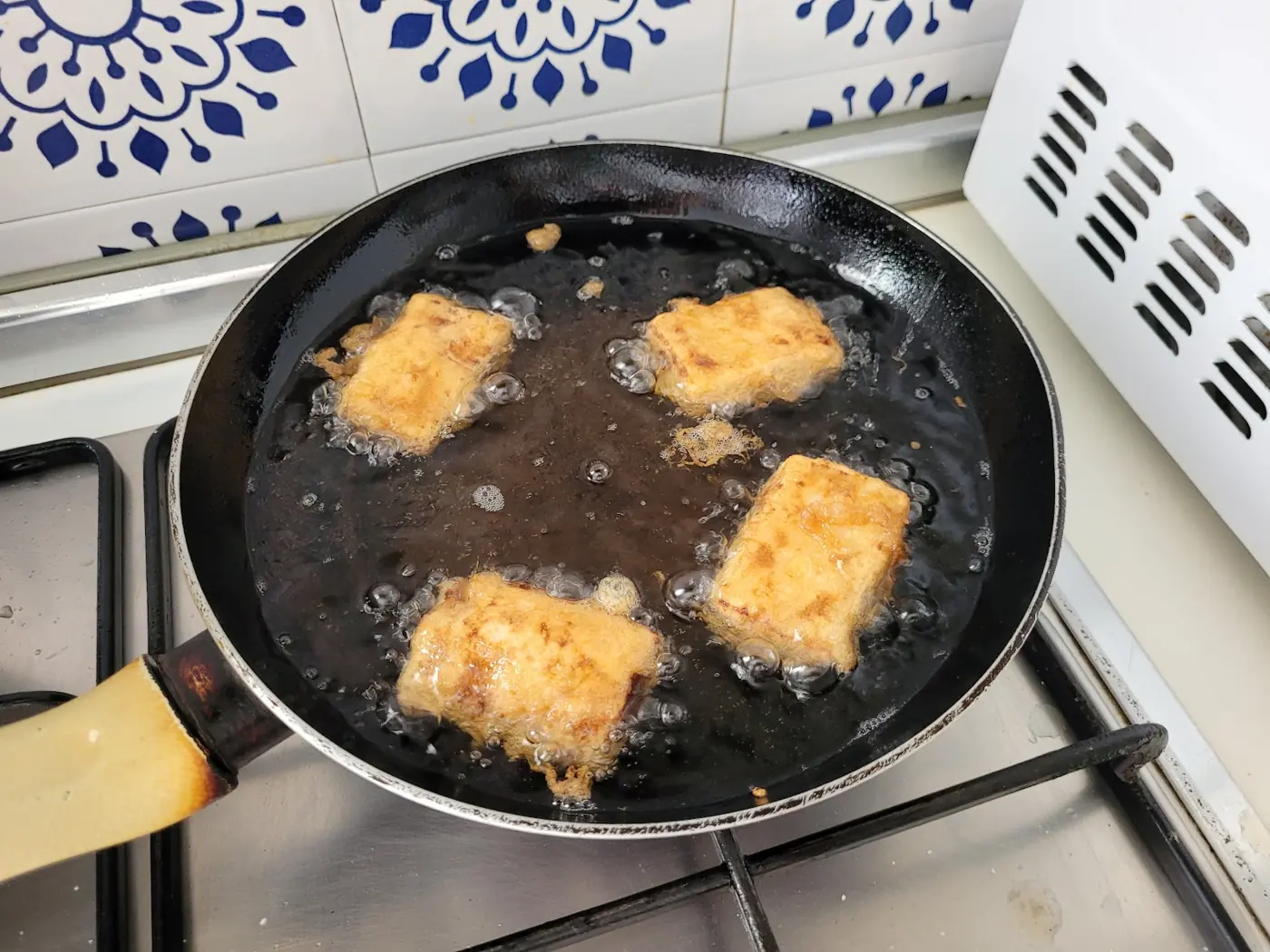 Leche frita: foto del paso a paso